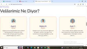 revizyon 1- veliler için bu fotoları istemiyorum